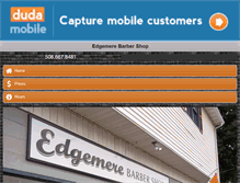 Tablet Screenshot of edgemerebarbershop.com